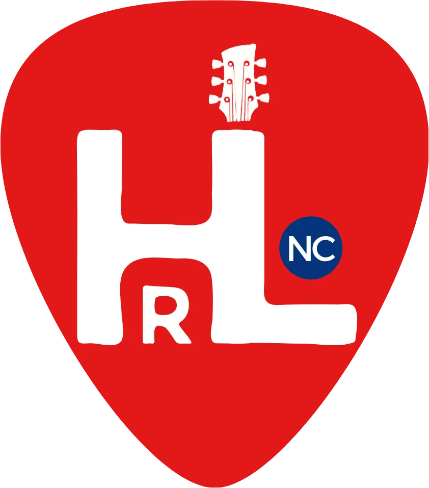 Holly Ridge Live Red Guitar Pick Logo